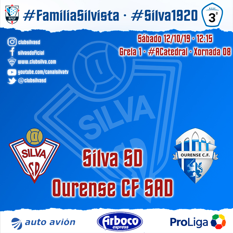 Horario jornada 08: Silva SD – Ourense CF SAD