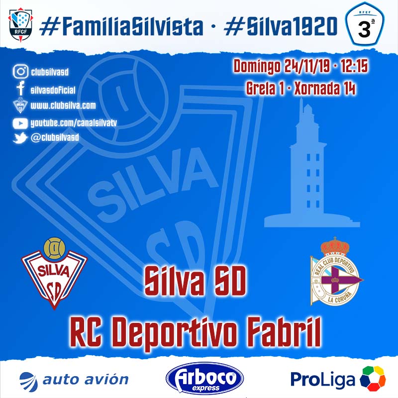 Horario jornada 14: Silva SD – RC Deportivo Fabril
