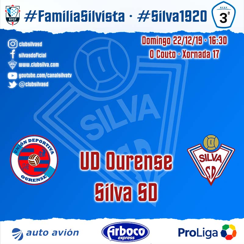 Horario jornada 17: UD Ourense – Silva SD