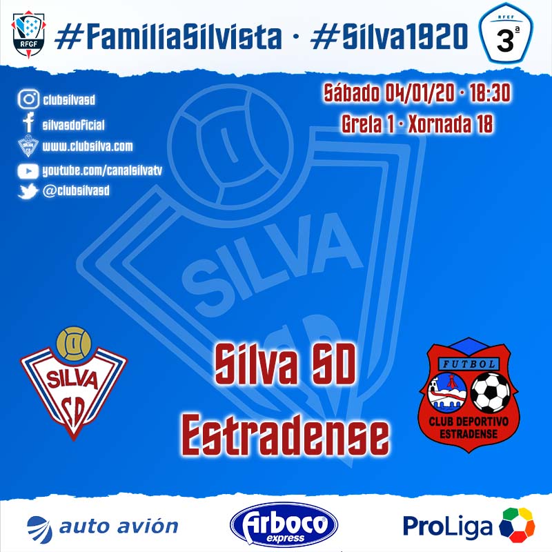 Horario jornada 18: Silva SD – CD Estradense