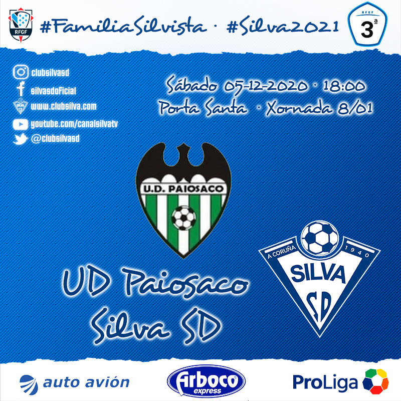 Horario fase 1, jornada 08: UD Paiosaco – Silva SD